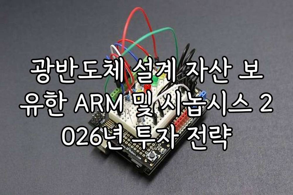 광반도체 설계 자산 보유한 ARM 및 시놉시스 2026년 투자 전략