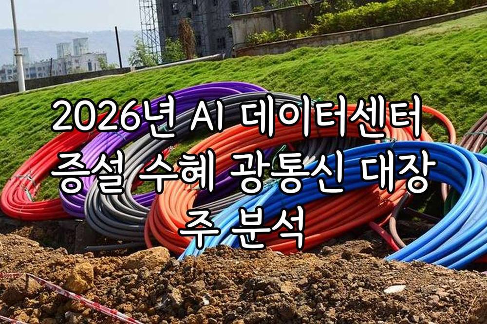 2026년 AI 데이터센터 증설 수혜 광통신 대장주 분석