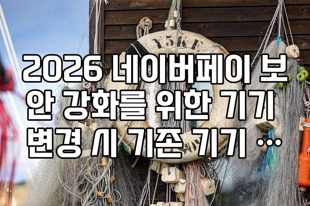 2026 네이버페이 보안 강화를 위한 기기 변경 시 기존 기기 접속 해제 절차