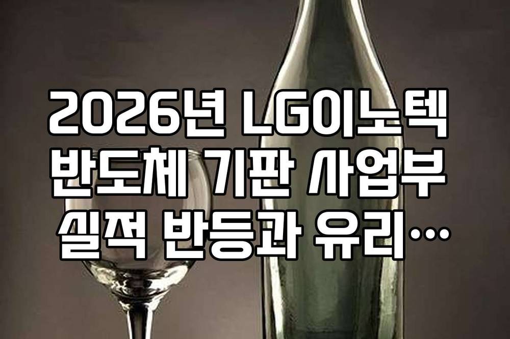 2026년 LG이노텍 반도체 기판 사업부 실적 반등과 유리기판의 역할