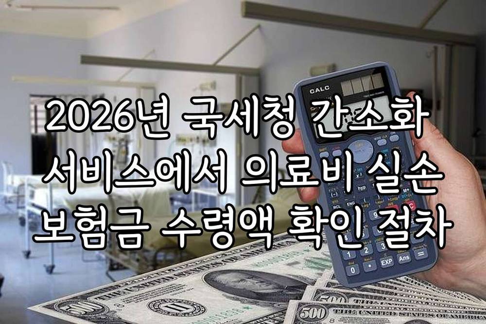 2026년 국세청 간소화 서비스에서 의료비 실손보험금 수령액 확인 절차