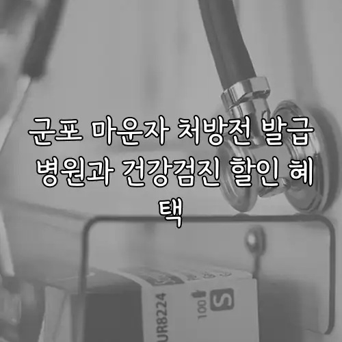 군포 마운자 처방전 발급 병원과 건강검진 할인 혜택