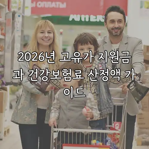 2026년 고유가 지원금과 건강보험료 산정액 가이드