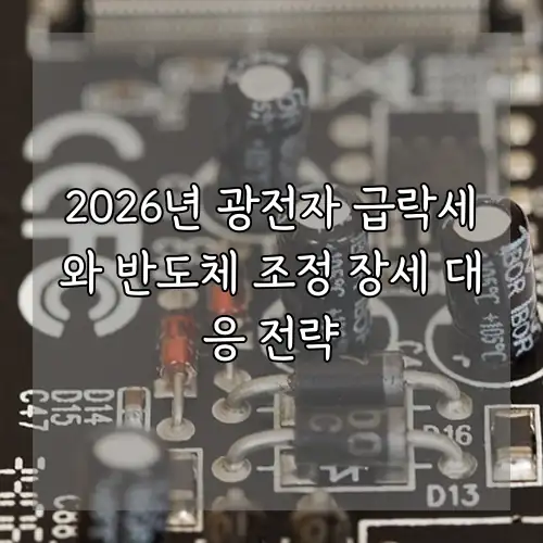 2026년 광전자 급락세와 반도체 조정 장세 대응 전략