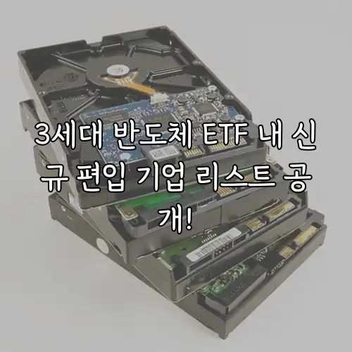 3세대 반도체 ETF 내 신규 편입 기업 리스트 공개!