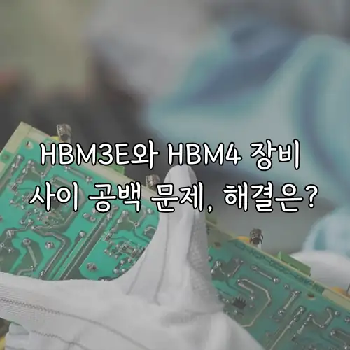 HBM3E와 HBM4 장비 사이 공백 문제, 해결은?
