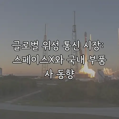 글로벌 위성 통신 시장: 스페이스X와 국내 부품사 동향